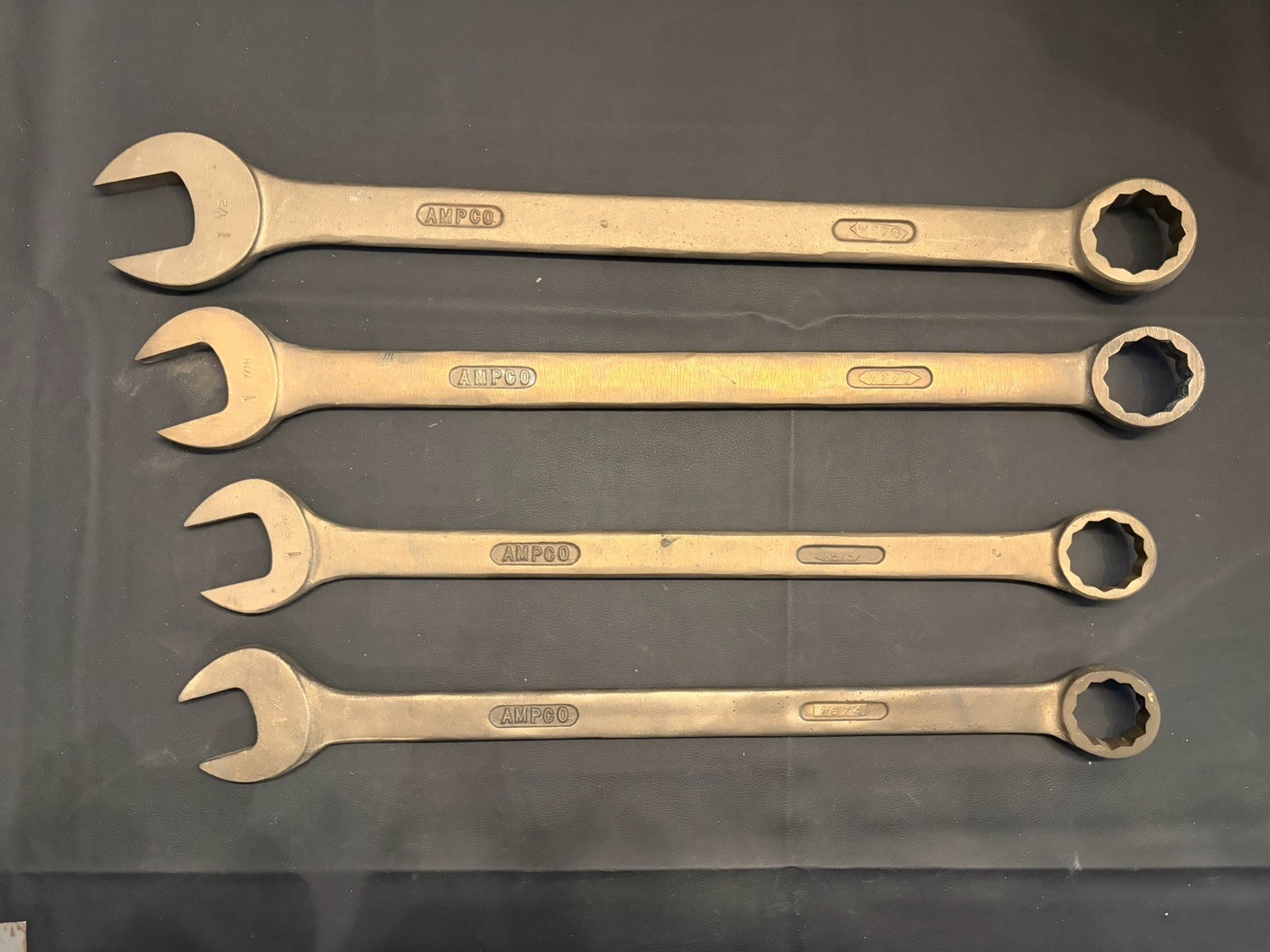 AMPCO ALBR Non Sparking Combination Wrench Lot W674 W675 W677 W678 USA