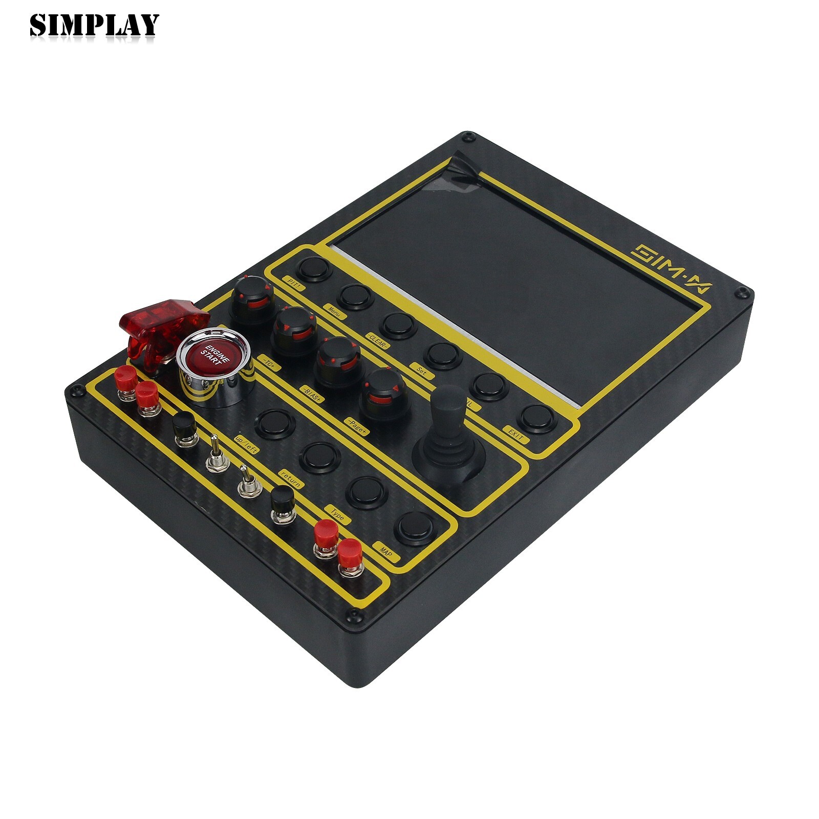 SIMX 7in LCD Screen Racing Control Box Simulator PC Secondary Screen