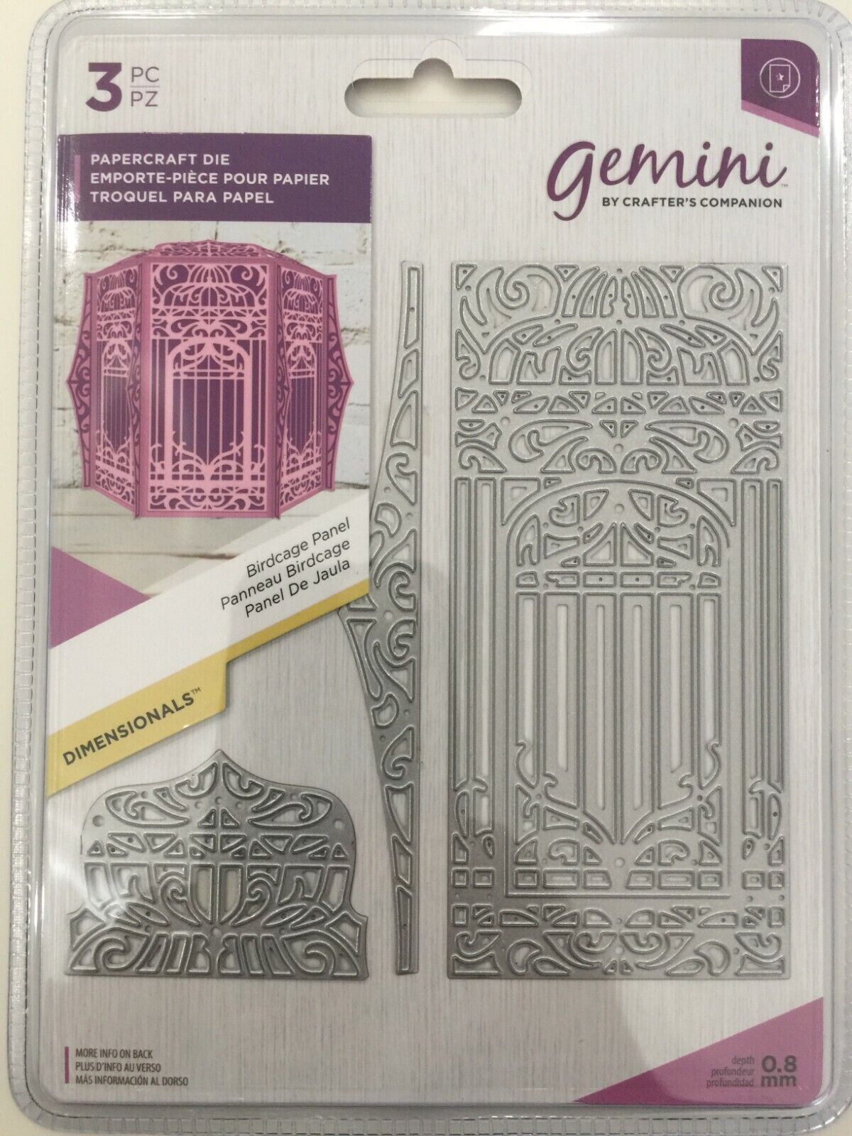 Crafters Companion Gemini Treasure Box Dimensional Dies Bundle New
