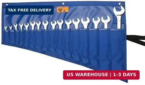 Wrench Set Tool Organizer W 16 Pockets for Tool Set, Metric & SAE Durable Heavy-