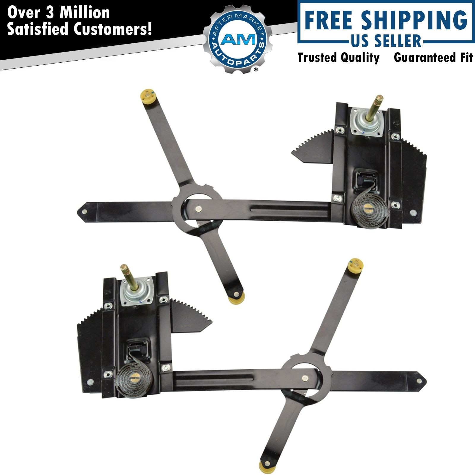 Manual Window Regulators Front Pair Set for Chevy GMC Pickup Truck Blazer Jimmy