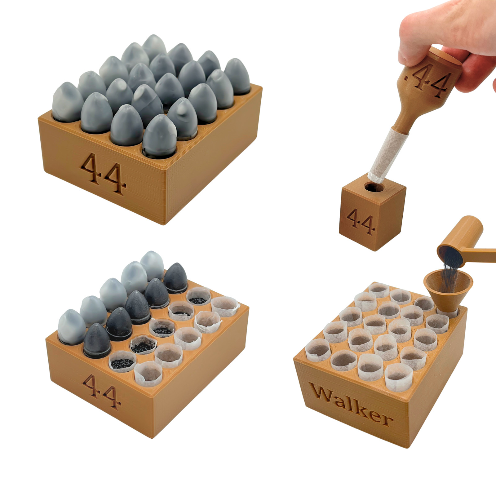 54 Percussion Sharps Paper Cartridge Loading Block
