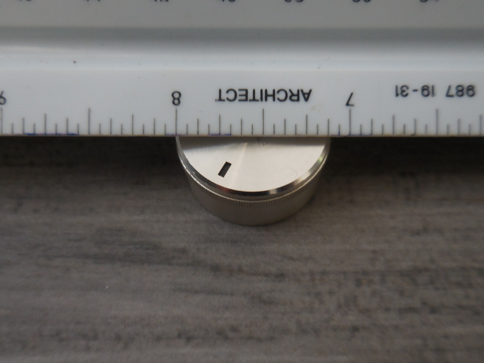Two Piece Split Knob Assembly Knurled Edging Unknown Model