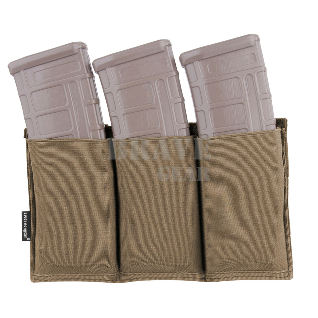 Emerson Tactical Triple Rifle Magazine Pouch MOLLE Open Top 5.56 .223 Mag Pouch