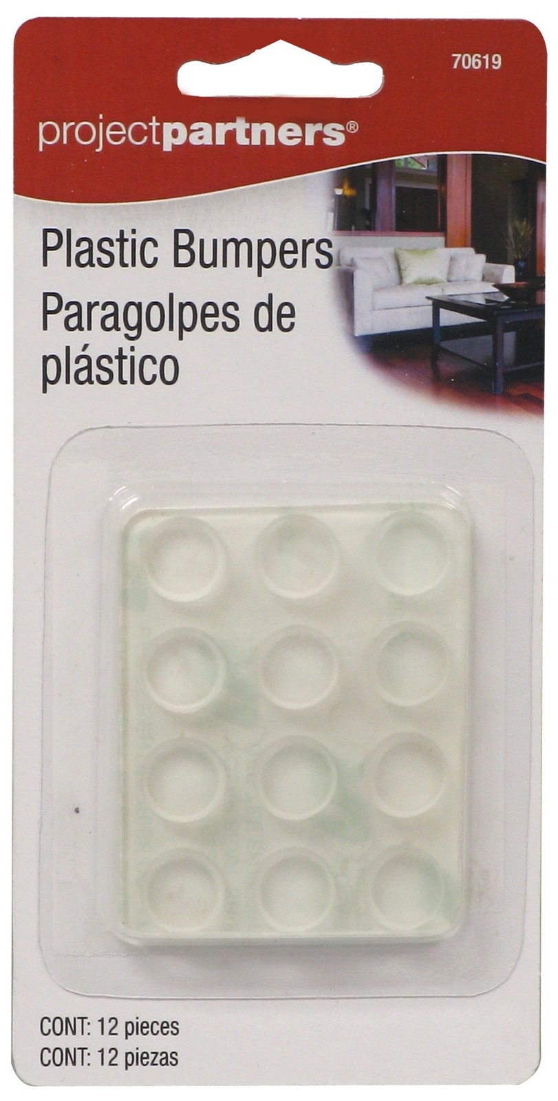 Project Partner 70619 Plastic Bumpers, 12-Pack