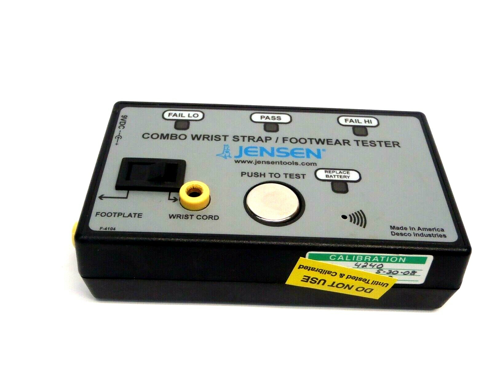 Jensen Combo Wrist Strap Footwear Tester 9VDC