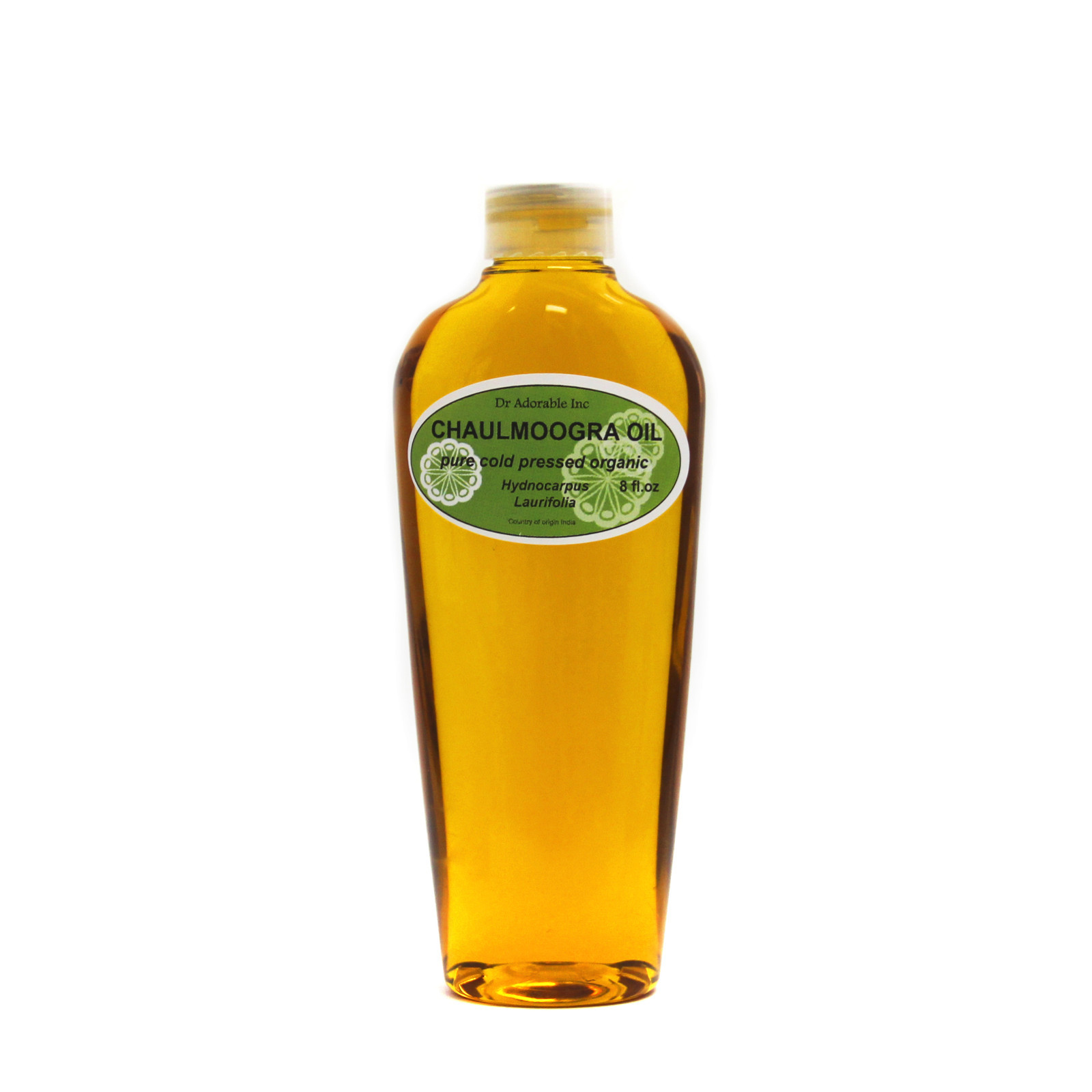 8 oz 100% PURE ORGANIC CHAULMOOGRA OIL ANTI AGING COLD PRESSED NATURAL FRESH