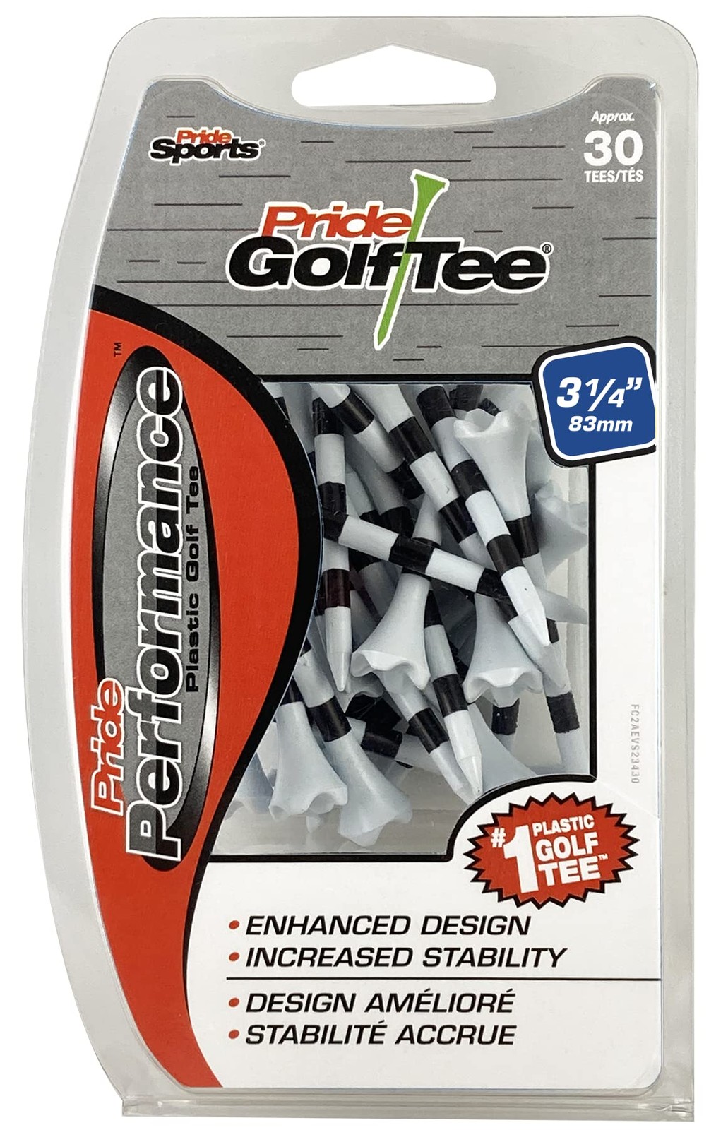 Pride Performance Plastic Golf Tees 3 1 4 Durable Low Resistance High Teeing