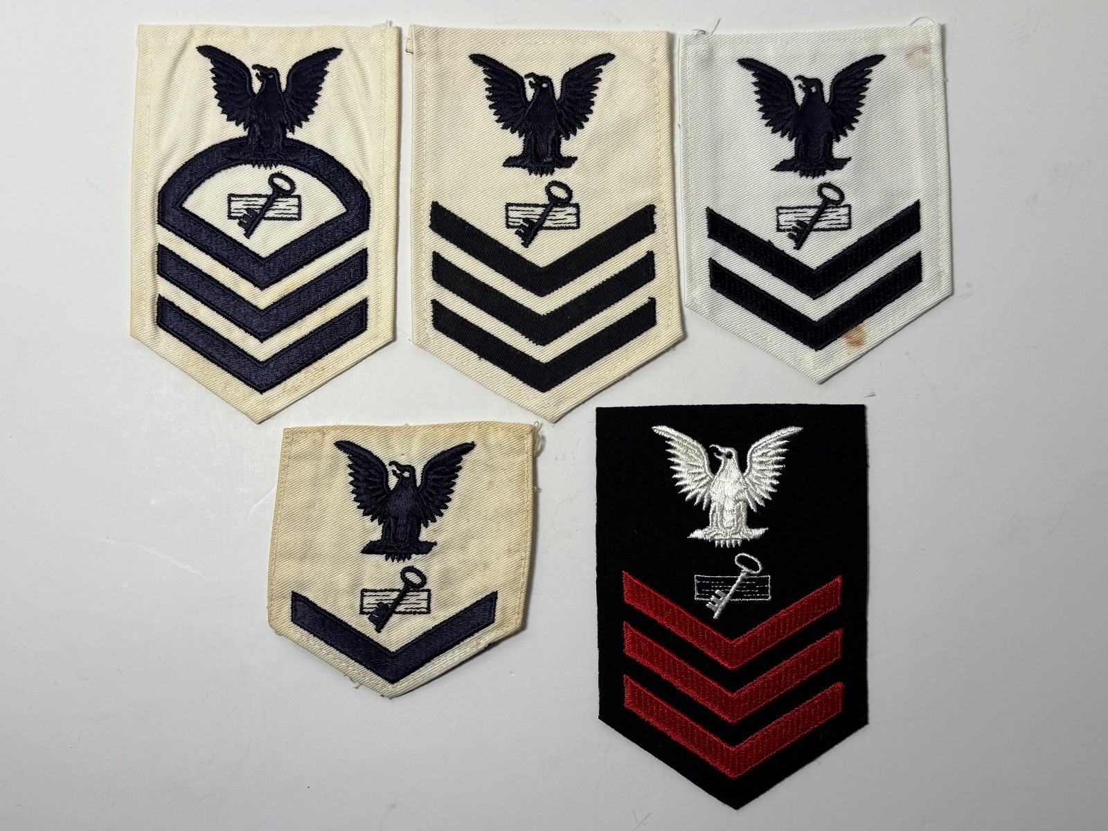 UNITED STATES NAVY, U.S.N. DISBURSING CLERK, RATES, GROUPING OF 5