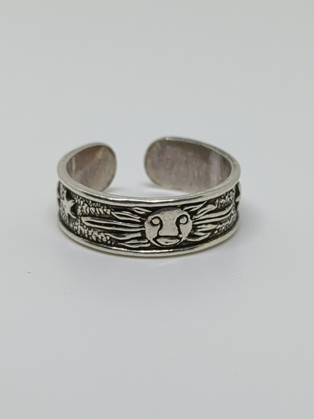 Sterling Silver 925 Sun Stars Toe Ring Size 3