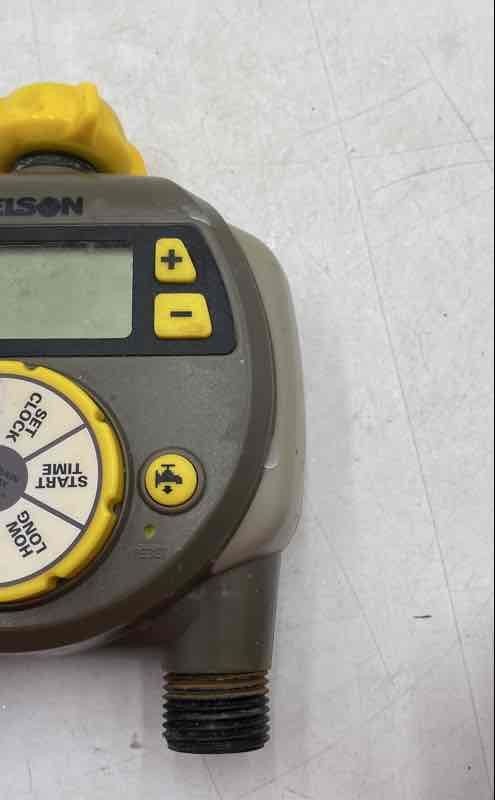 Nelson Dual Outlet Digital Display Lawn & Yard Electronic Watering Control Timer