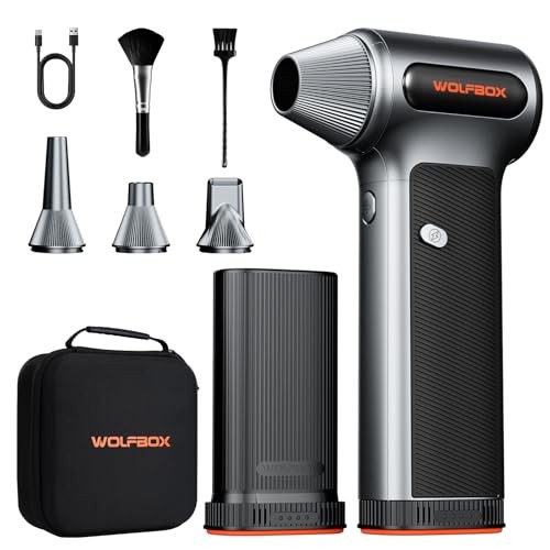 MF200-2PK Compressed Air Duster - 2 Swappable Battery Packs & Case, Hurricane