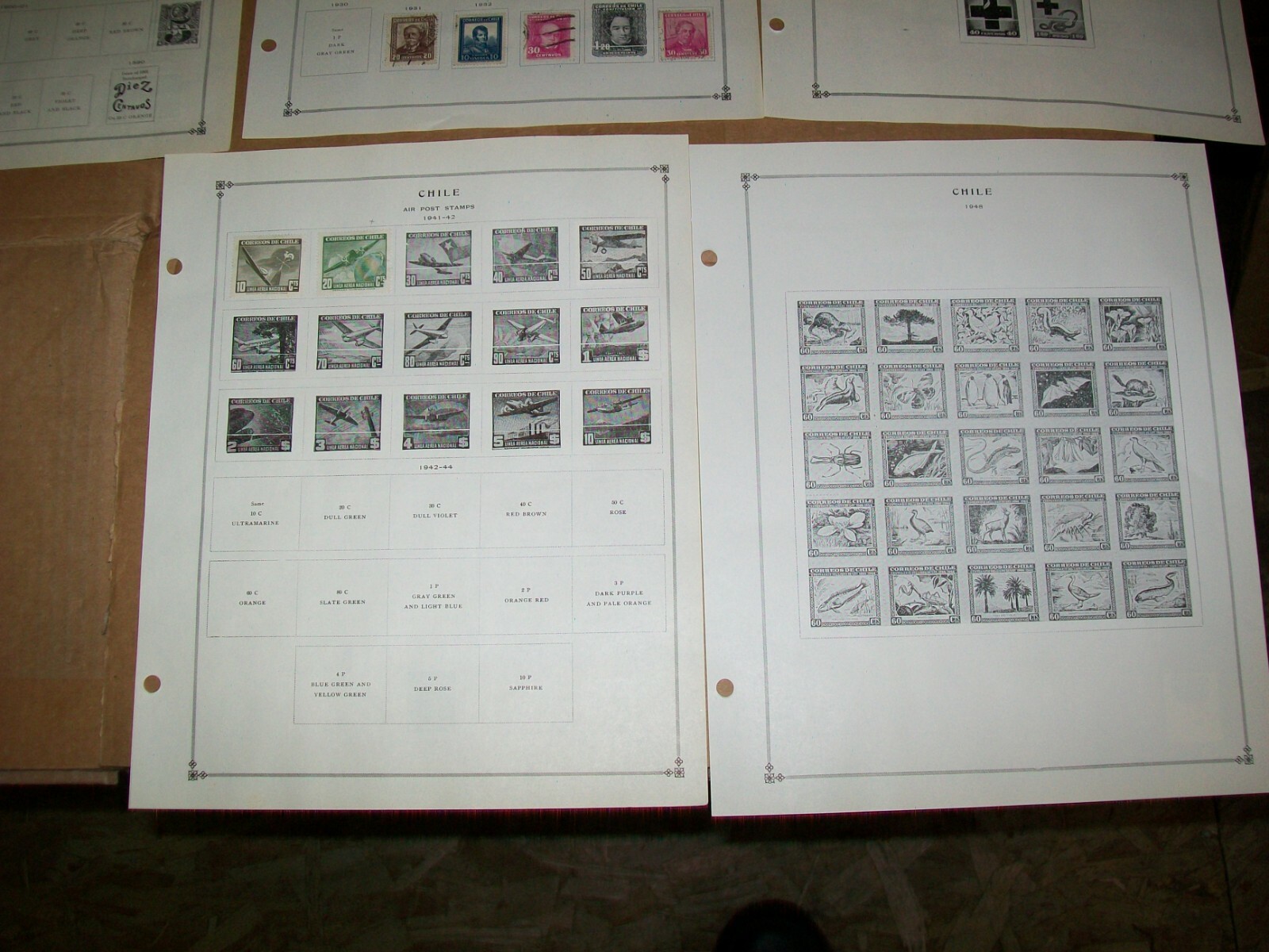 1886 - 1945 Chile Stamp Sheets Lot 92
