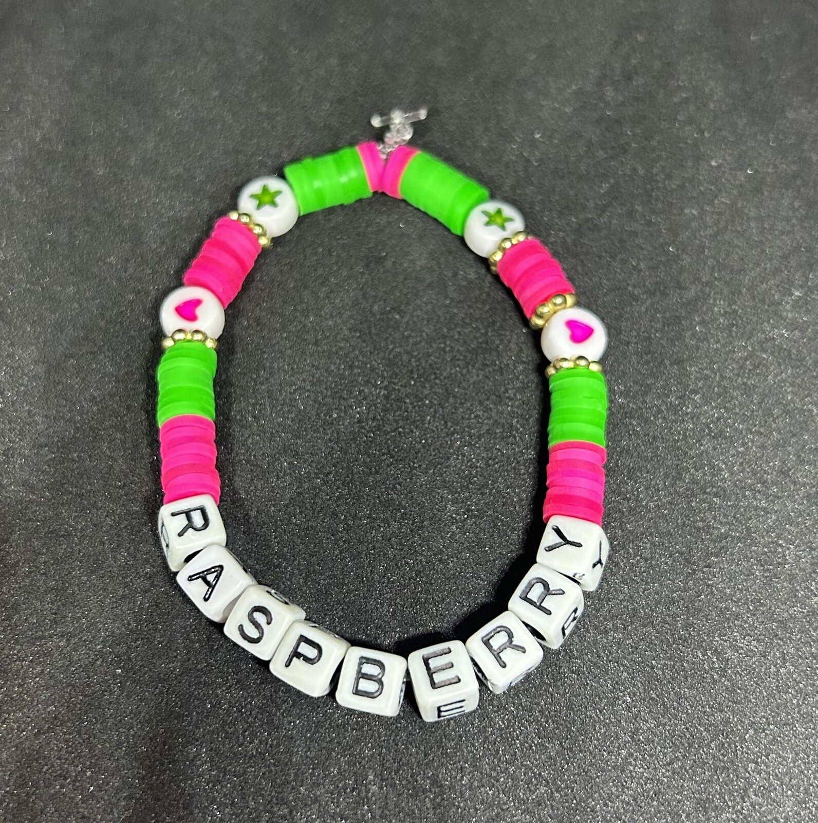 Raspberry (Strawberry Shortcake) Heishi Bracelet