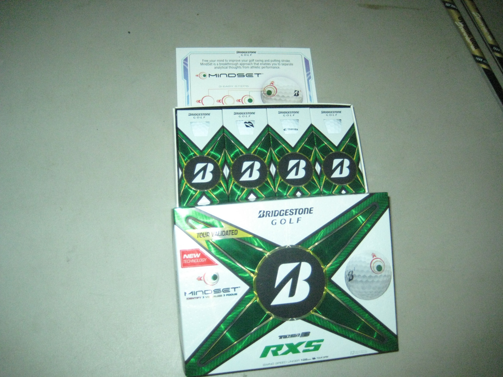 2 dozen BRAND NEW 2024 Bridgestone Tour B RXS  golf balls White Mindset