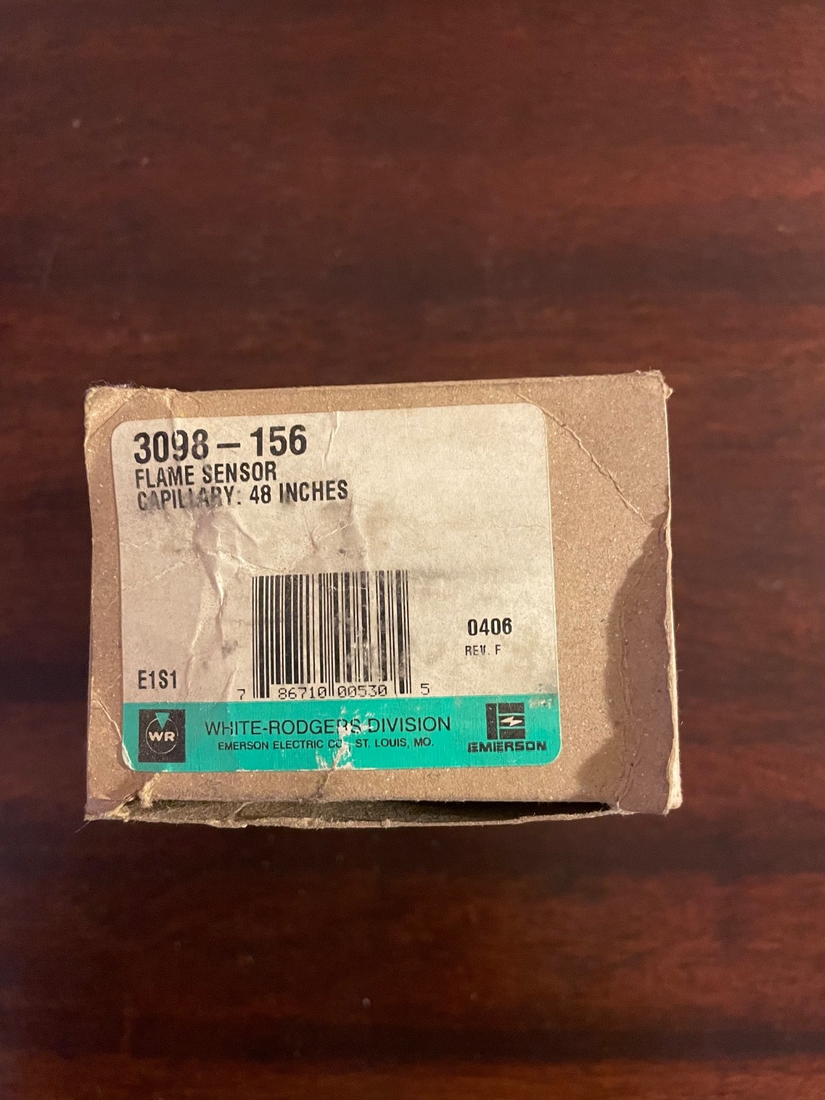 New (NIB) - WHITE RODGERS 3098-156 MERCURY FLAME SENSOR 48" 3 PIN PLUG STYLE 20