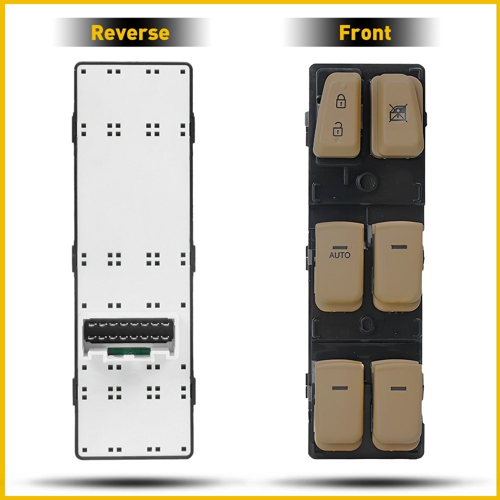 Master Power Window Switch Fits For 2011 - 2015 Hyundai Sonata Front Left Beige