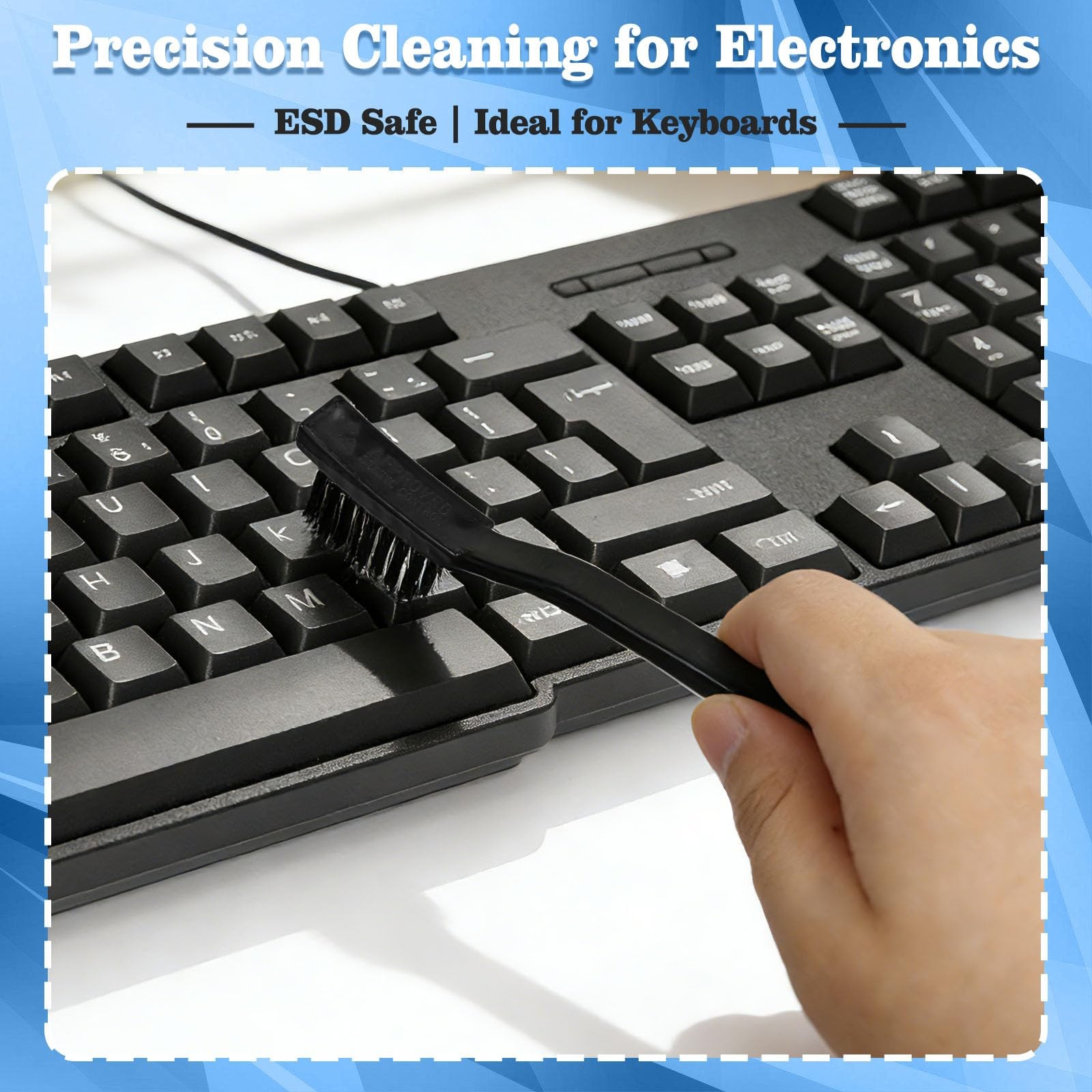 Anti Static Brush Kit,5PCS ESD Brush for Electronics Cleaning,ESDSafe Nylon B...
