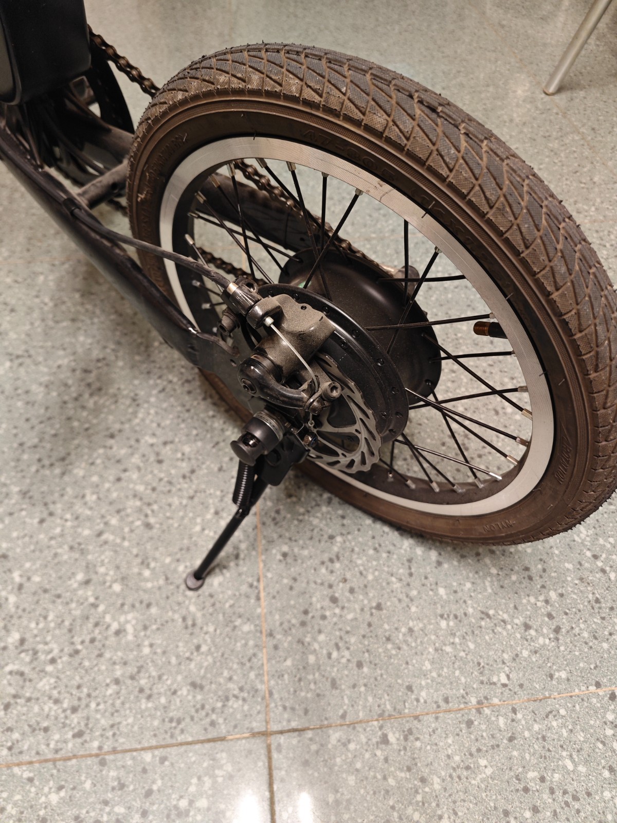 eBike Kickstand Scooter Moped Bike Kickstand Iron For 14'' Bike 20cm