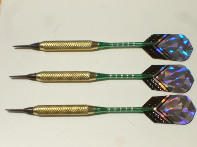 Soft Tip Darts 18 Gram Brass with Aluminum Shafts New #1040