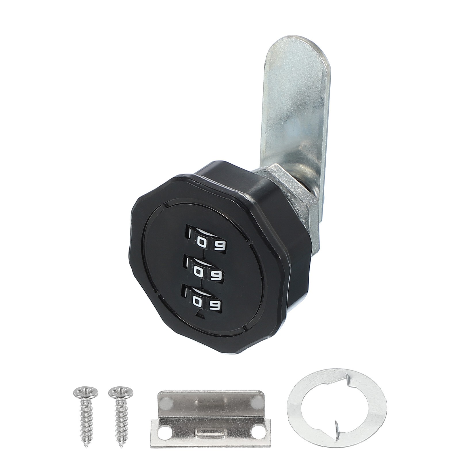 5/8\" Zinc Alloy Combo Cabinet Lock Code Black