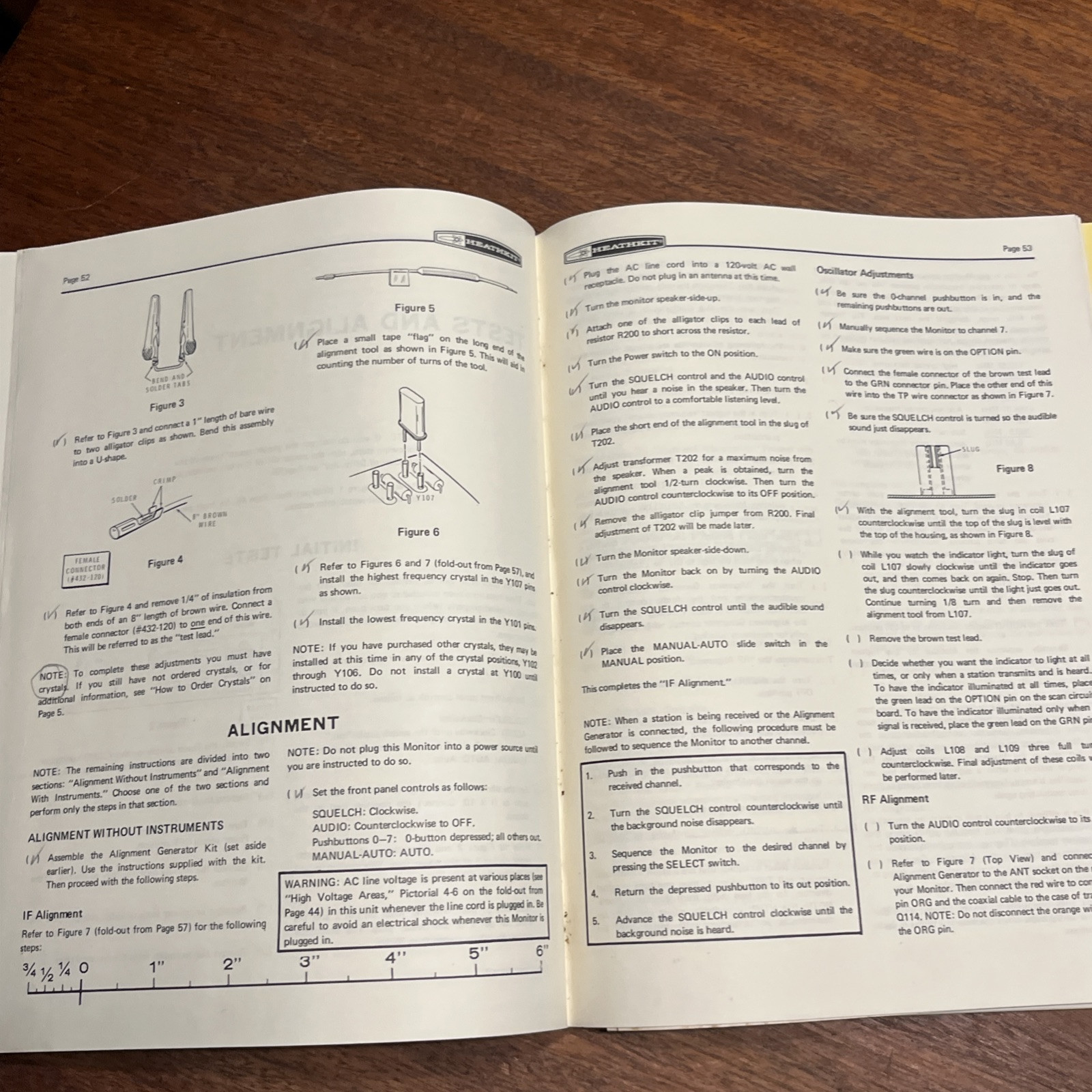 Original Heathkit GR-110 VHF scanning monitor original assembly manual