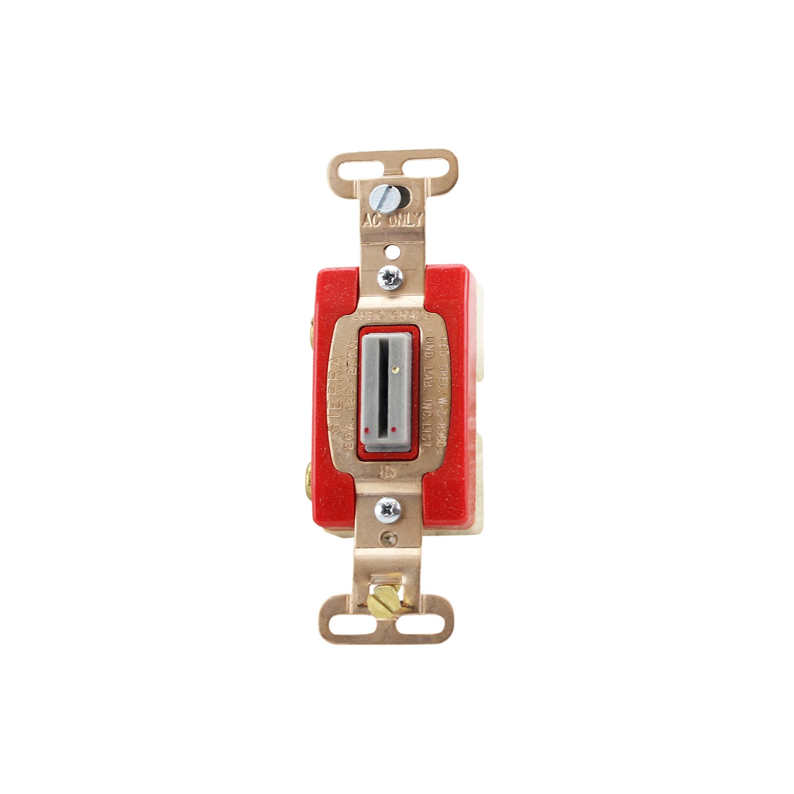 SOLA BASIC 5771 1-POLE SPEC GRADE AC LOCKING SWITCH, 20A 120/277V, GRAY