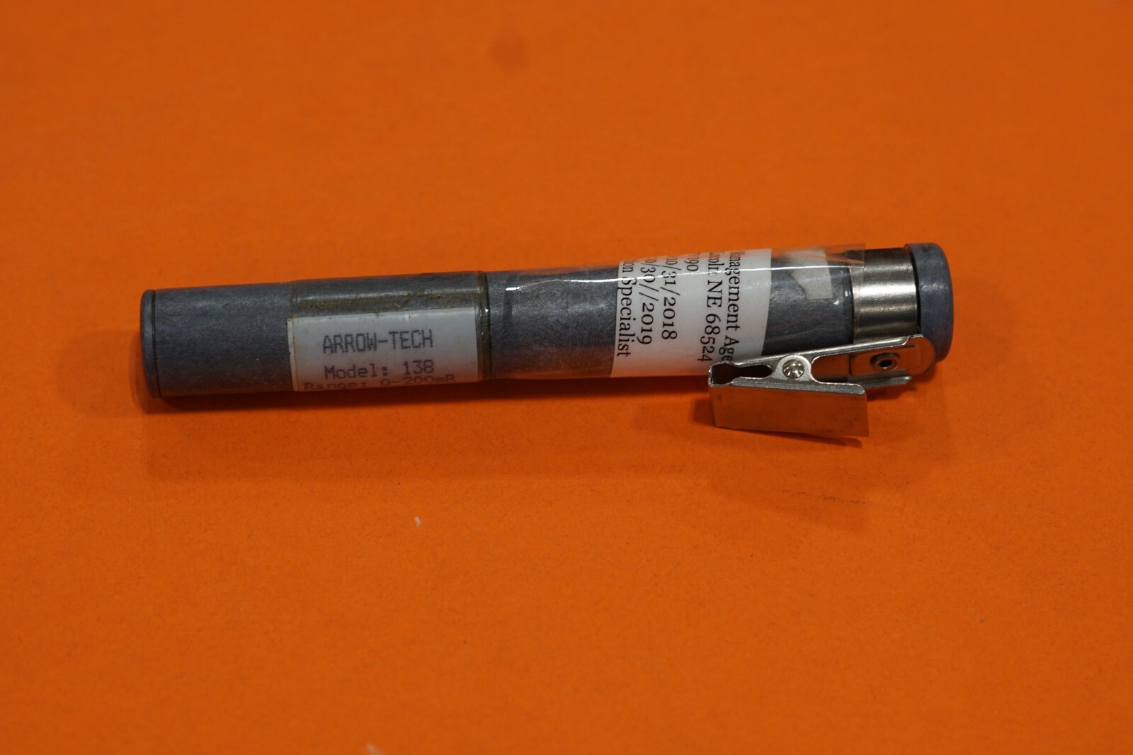Arrow Tech 138 Direct Dosimeter Geiger Counter Pen Vintage Radiation Detector