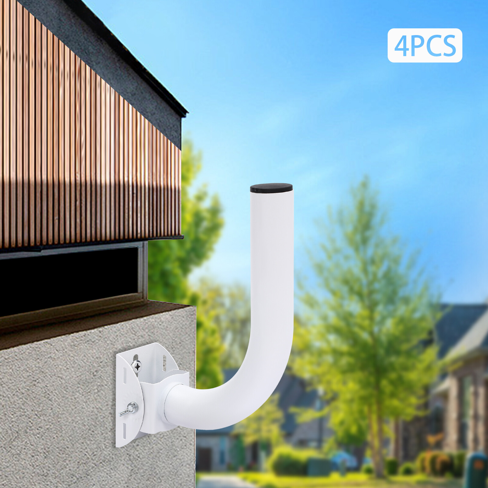 4-Pcs Universal Wireless Bridge Bracket Mount for Outdoor Client Bridge CPE-25cm