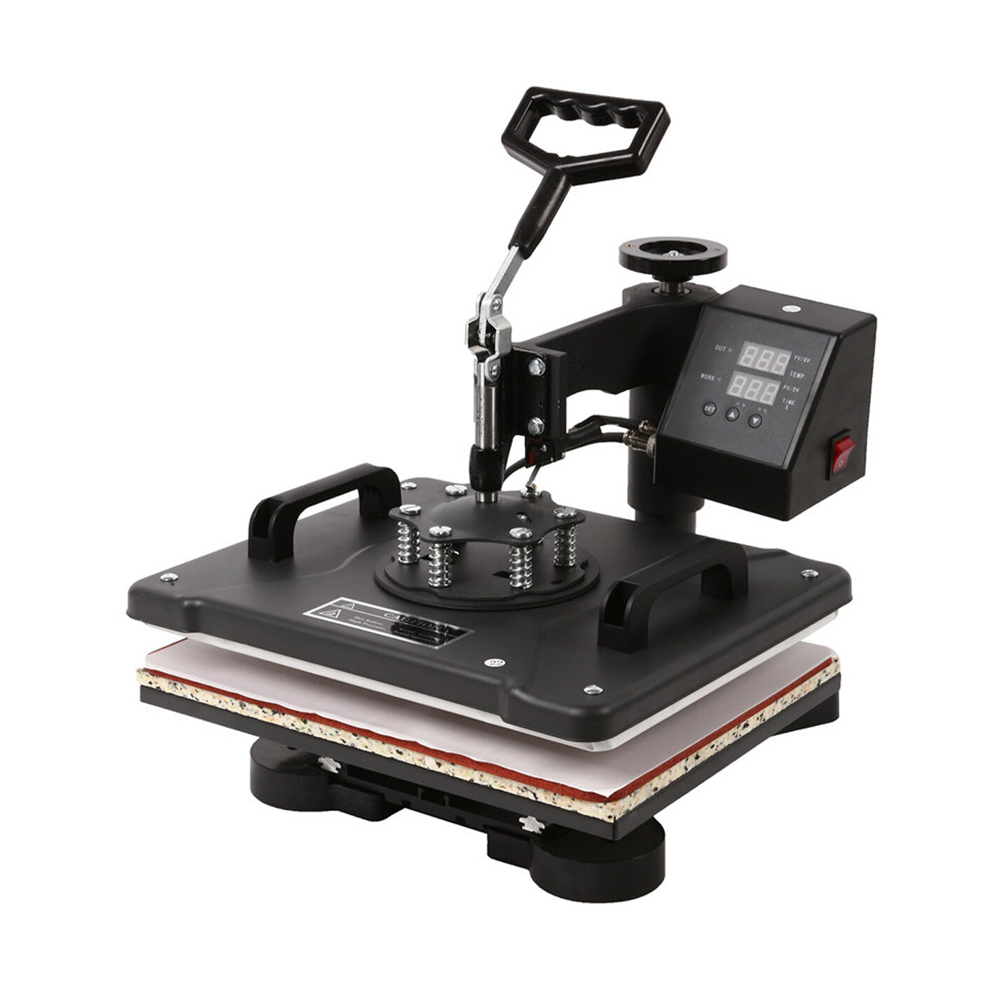 8 IN 1 Heat Press Machine 15"x15" Sublimation Transfer T-Shirt Mug Plate Hat