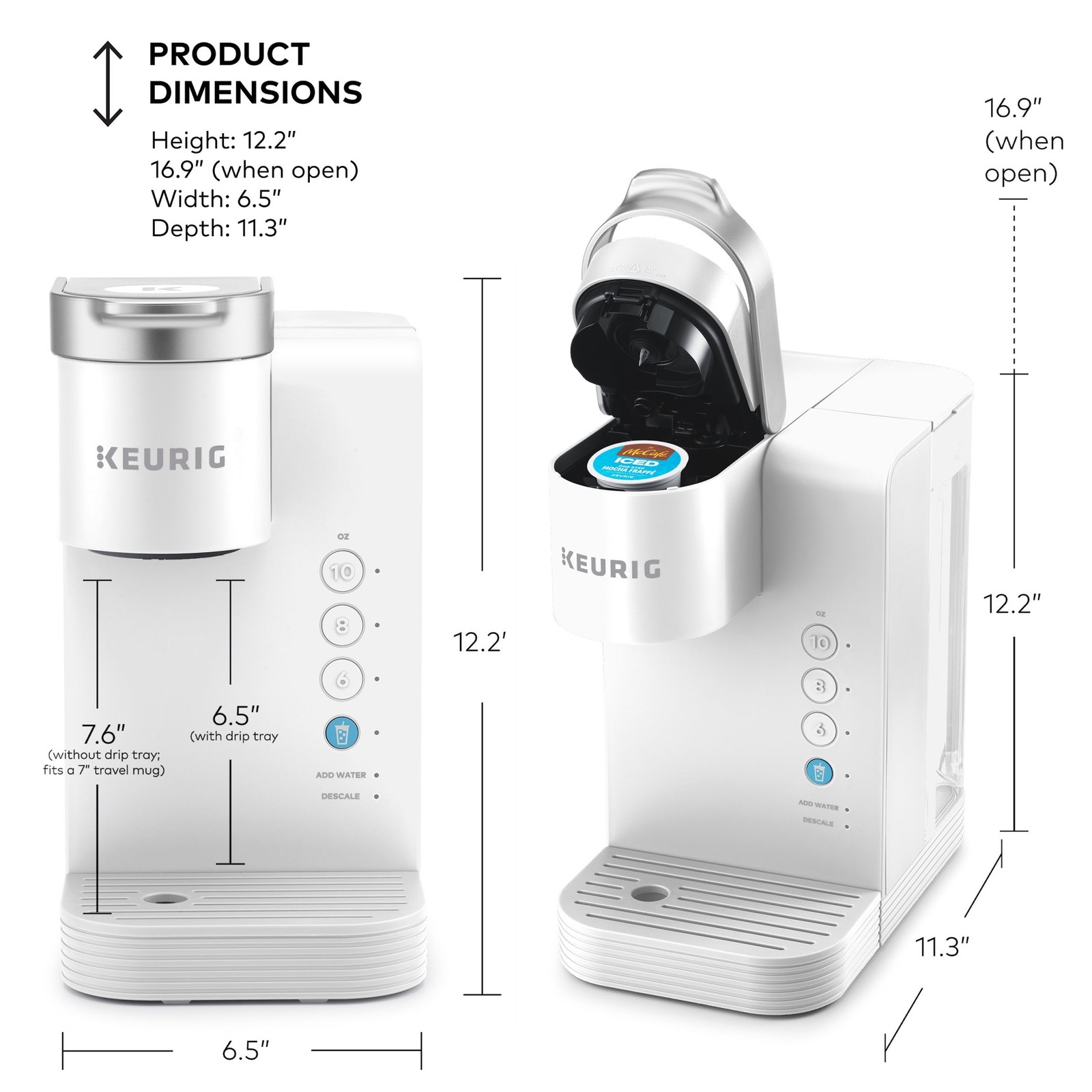 K-Express Essentials Plus, Iced and Hot Single-Serve K-Cup Pod Coffee Maker, ...