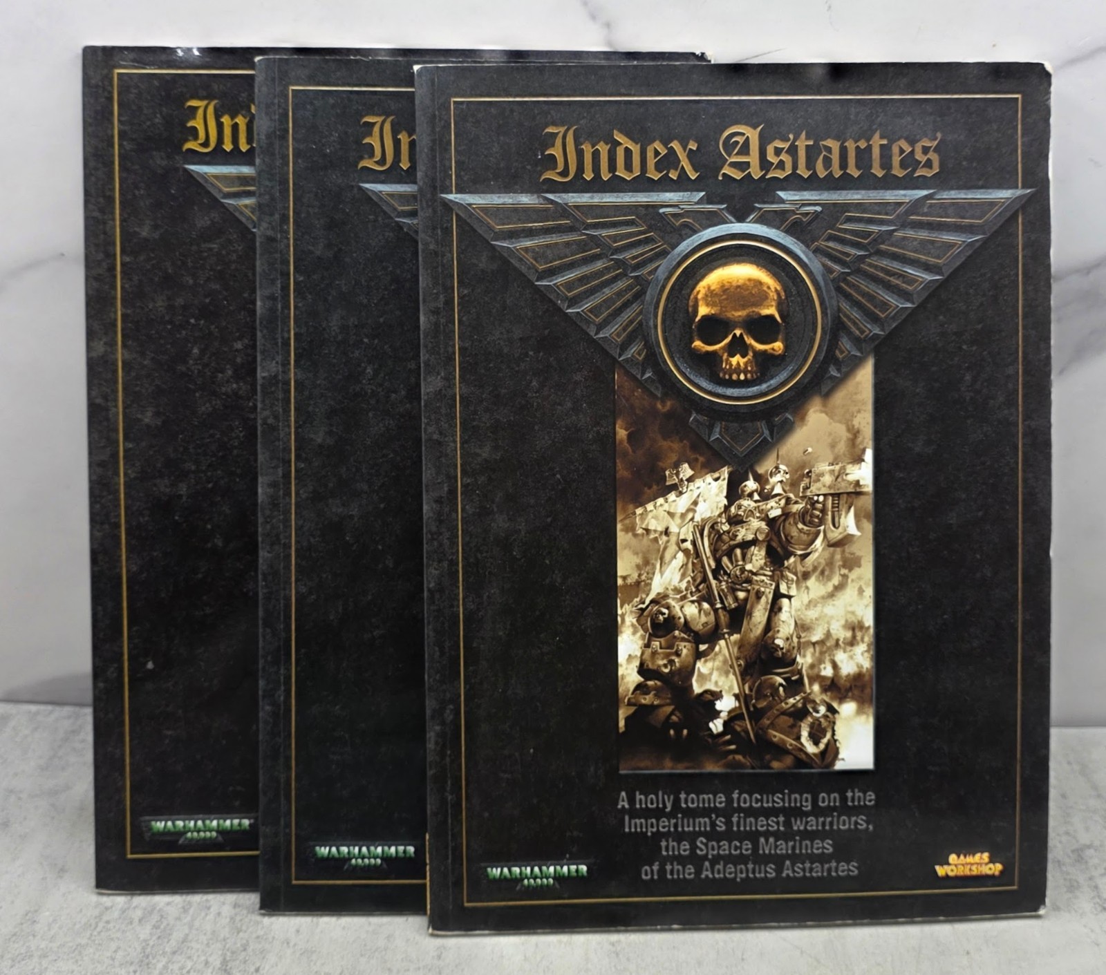 Warhammer 40k Index Astartes Lot Volumes I II III Games Workshop Books 40000 OOP