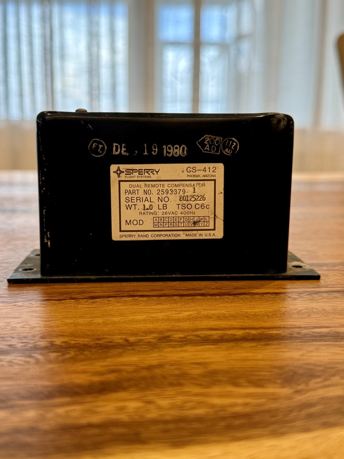 Sperry DRC-1  Dual Remote Compensator P/N  2593379-001