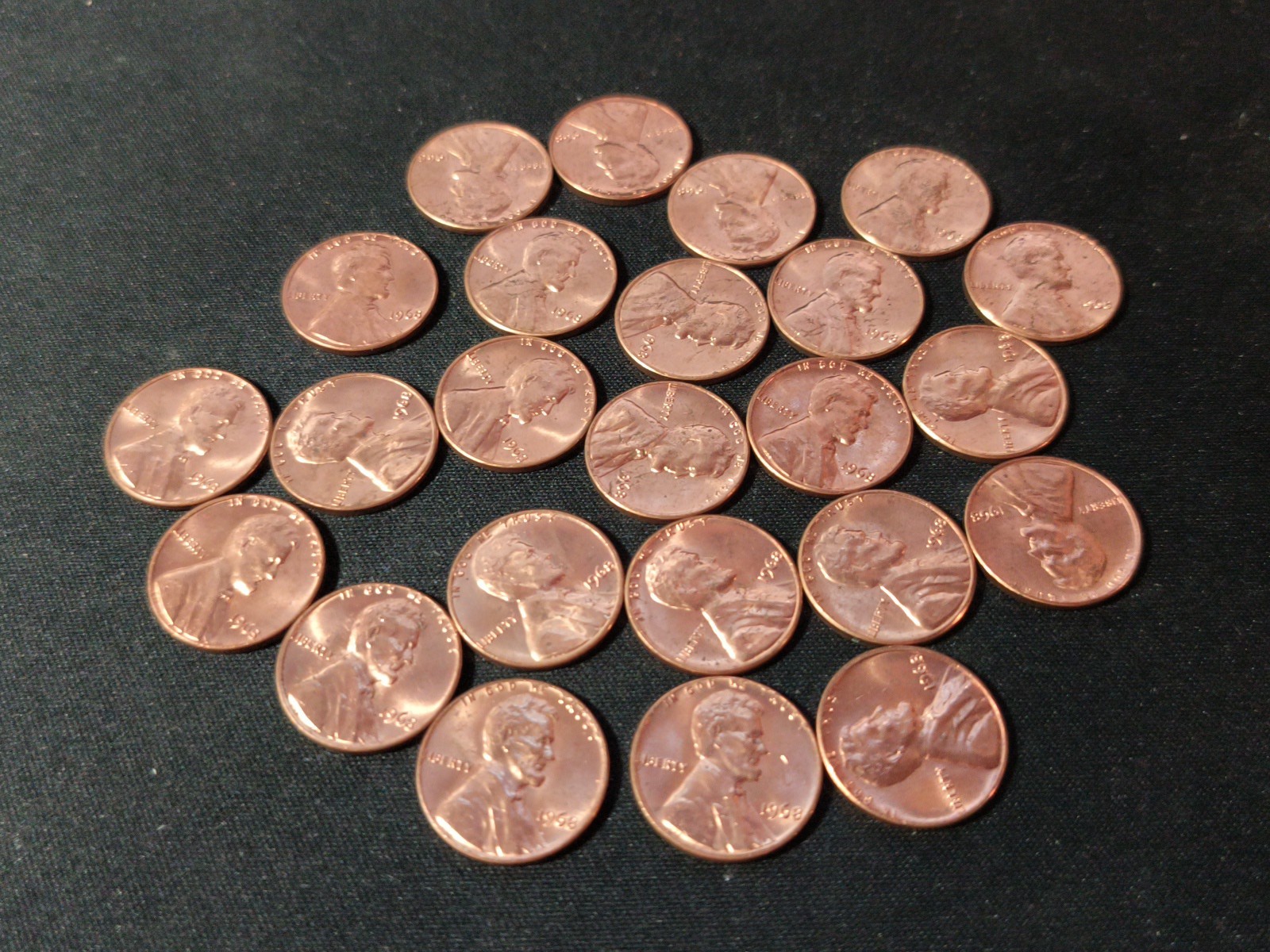 1968-P Lincoln Memorial Cent Penny  AU  "FILLERS"