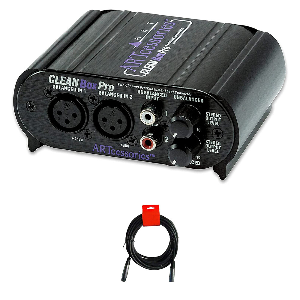 ART CLEANBox Pro Converter Box w/  XLR-XLR Cable