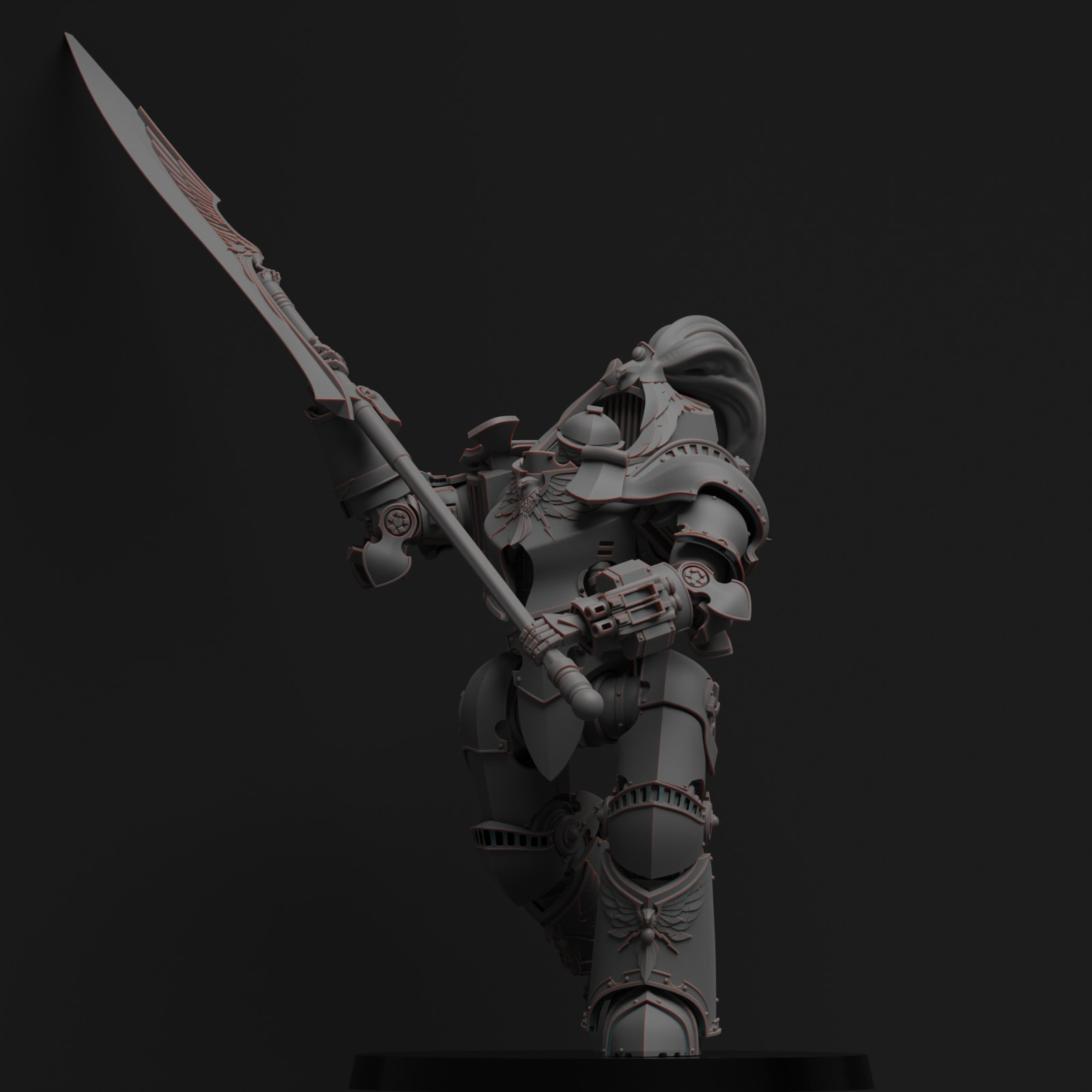 Diverging Realms - Custodians Dread Mech 2, Vestalian Arkhon-Construct