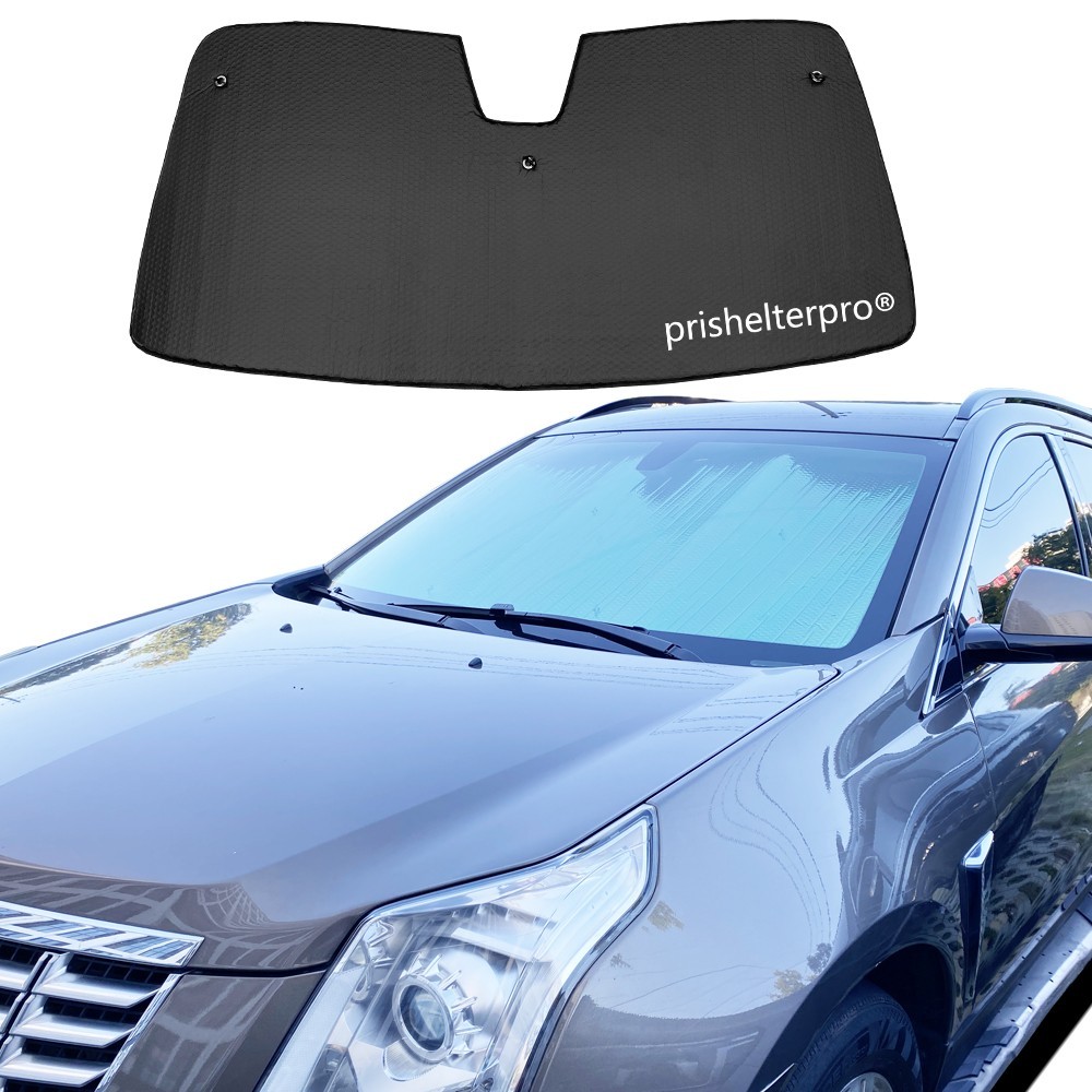 Fit For Cadillac SRX 2010-2016 Front Windshield Black Silver Camp Rest Sunshade