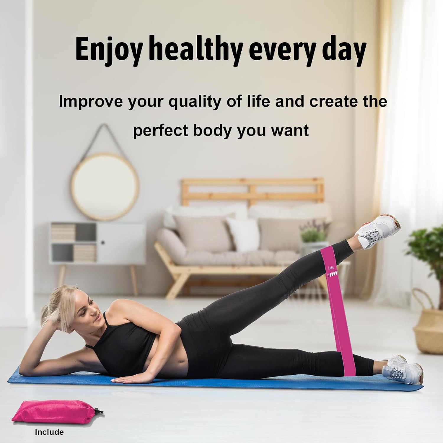 Resistance Bands for Working Out, Exercise Bands Resistance Bands Set with 5 Res