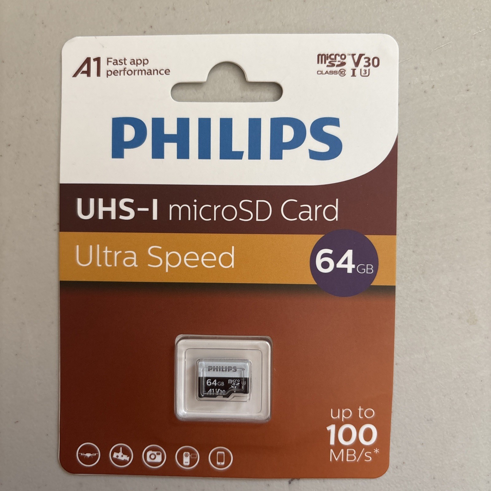 Philips UHS-I microSD Card Ultra Speed 64gb