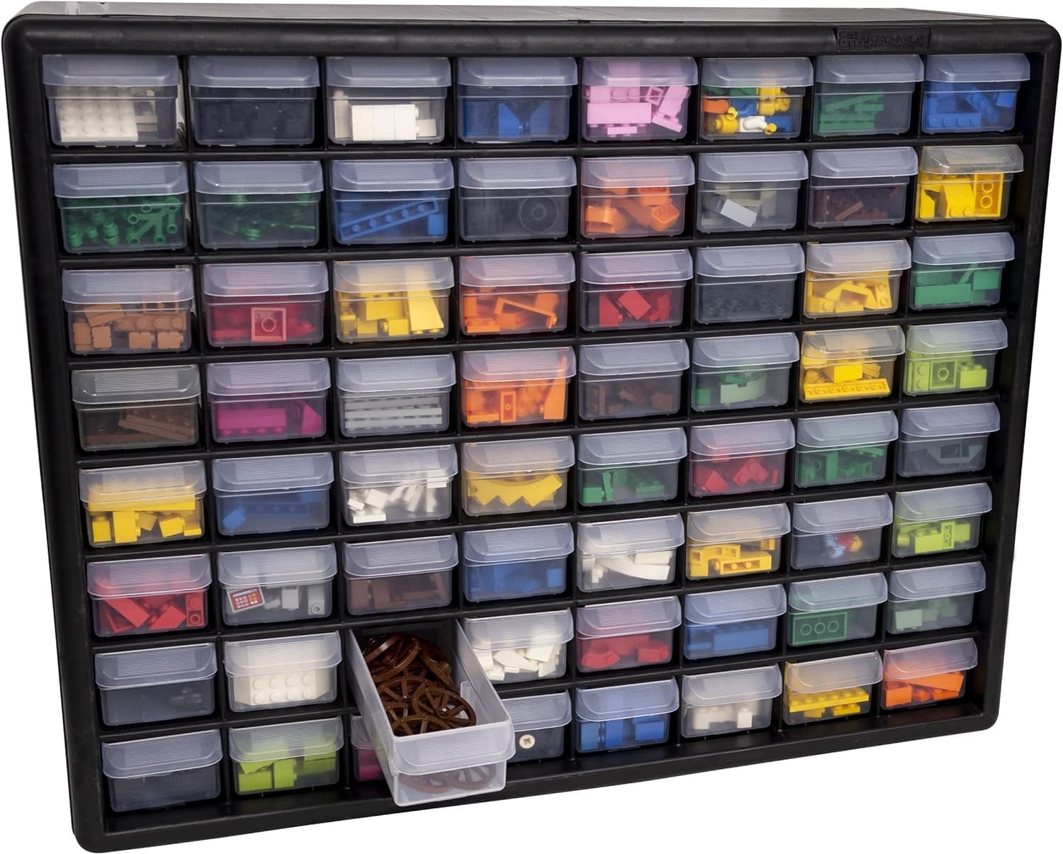 64-Drawer Plastic Drawer Storage Cabinet for Garage Organization, Bead Organizer