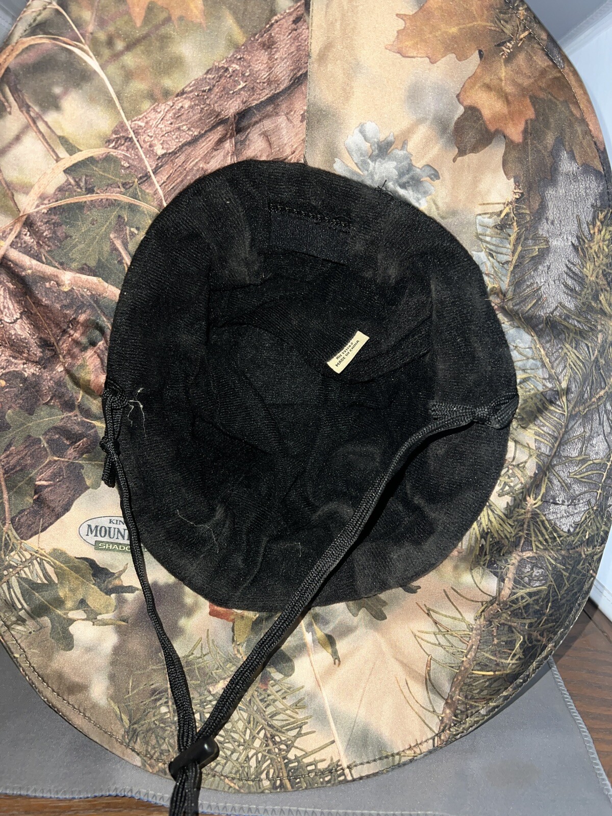 Waterproof Camo Boonie Hat Adjustable Size Fleece Lined