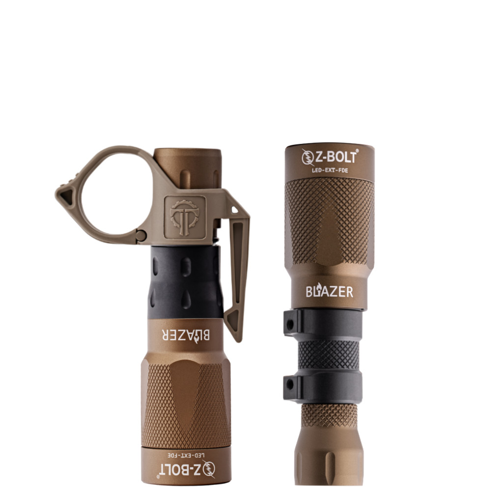 Z-BOLT® LED Rifle Light & Hand Carry, Free Thyrm Switchback (18350 - FDE & BLK)