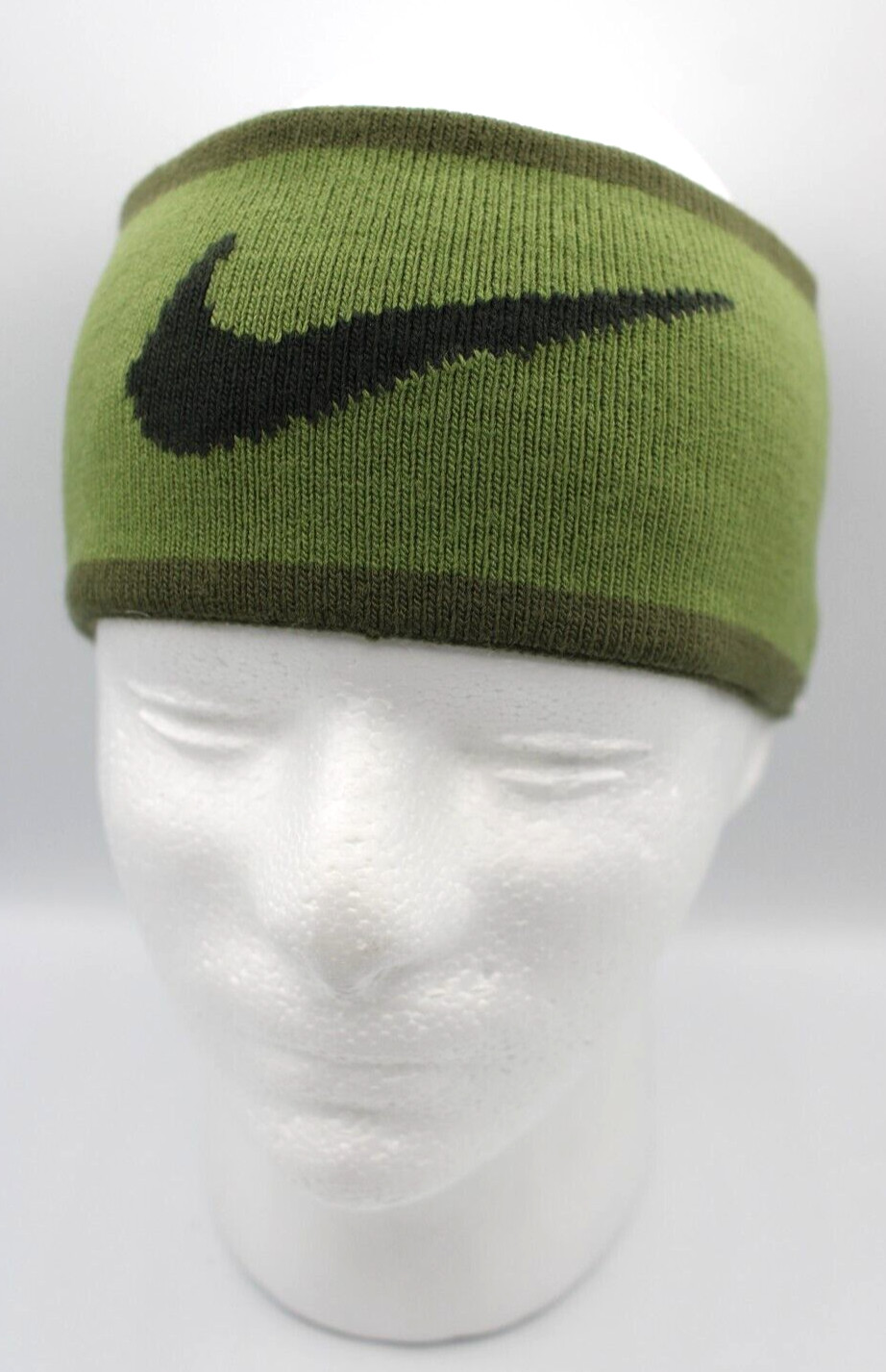 Nike Mens Seamless Knit Headband Reversible Medium Olive/Alligator/Sequoia