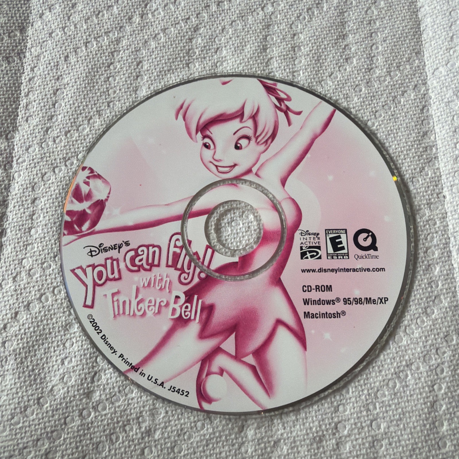 PC CD Disney Tinkerbell - You Can Fly Game - Windows / Mac - 2002 Vintage