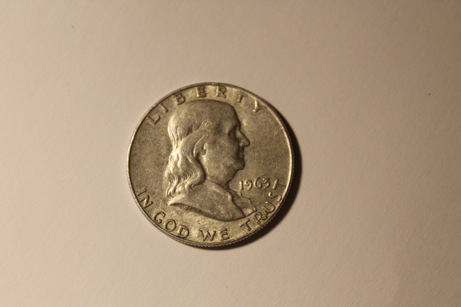 1963-P Ben Franklin 90% Silver Half Dollar 50 Cents 50C Coin