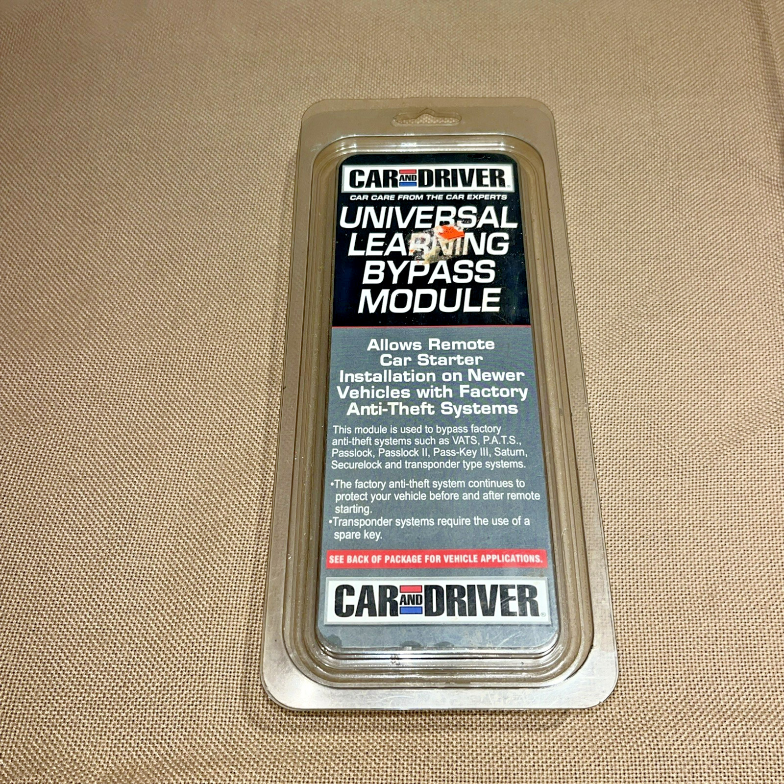 CAR AND DRIVER Universal Learning Bypass Module for remote car starter Model 791