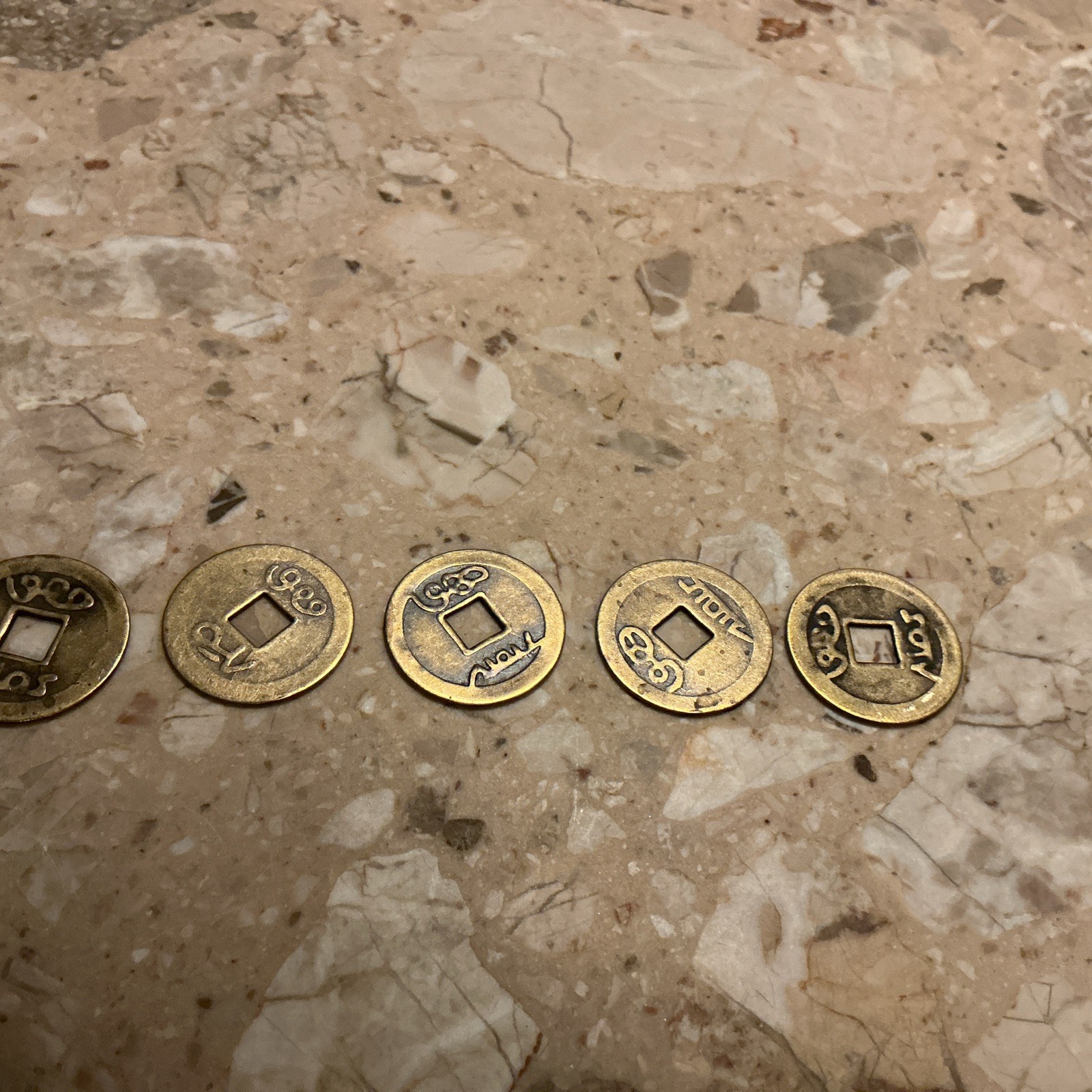 5 Chinese coins
