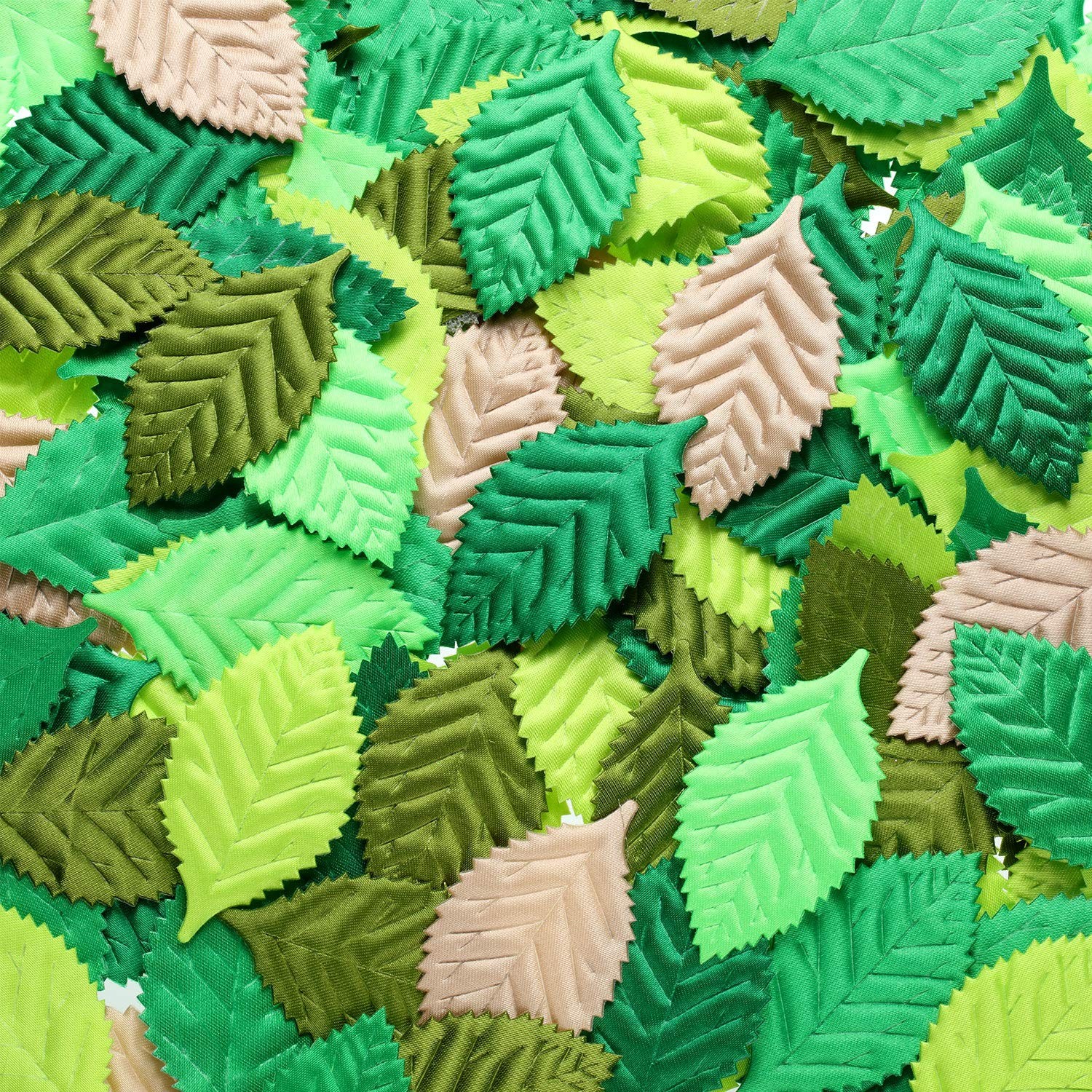 150 Pieces Fake Fabric Leaves for Crafts Mixed Artificial Paper Leaves Scrapb...