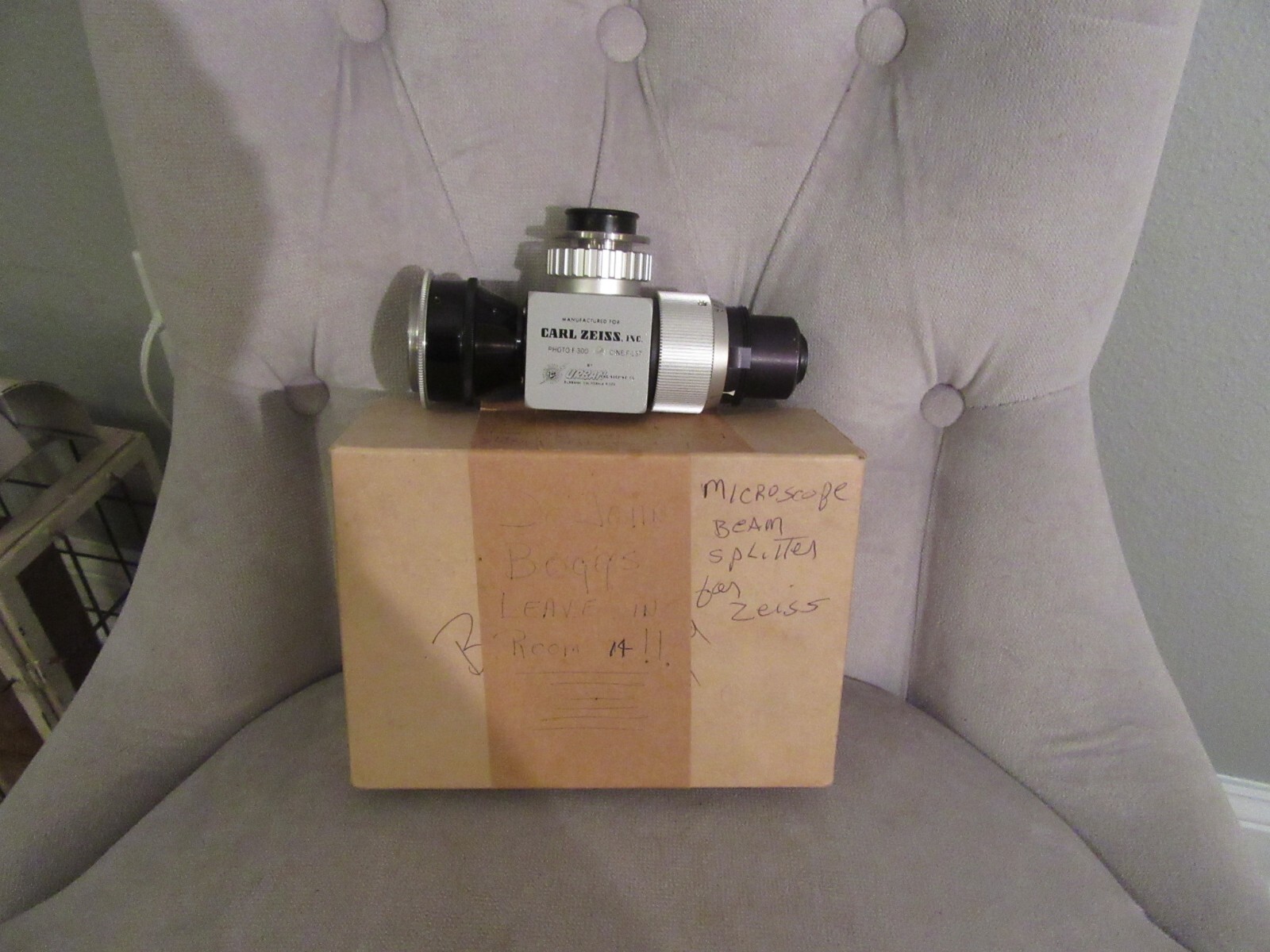 Carl Zeiss Microscope Beam Splitter Photo F-300 Cine F-137 Looks Super Nice!