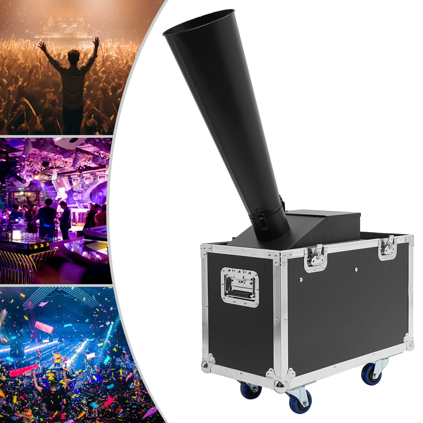 CO2 Confetti Machine with Flight Case Confetti Blaster Jet 19.68 ftUS
